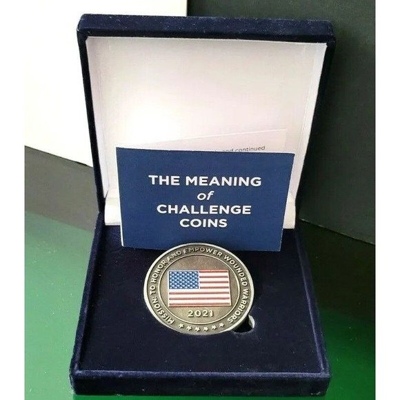 2021 Wounded Warrior Project Medallion with Box Collectible Challenge Coin - Picture 1 of 6